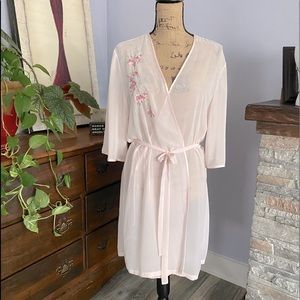 Beautiful Embroidered Sheer Robe